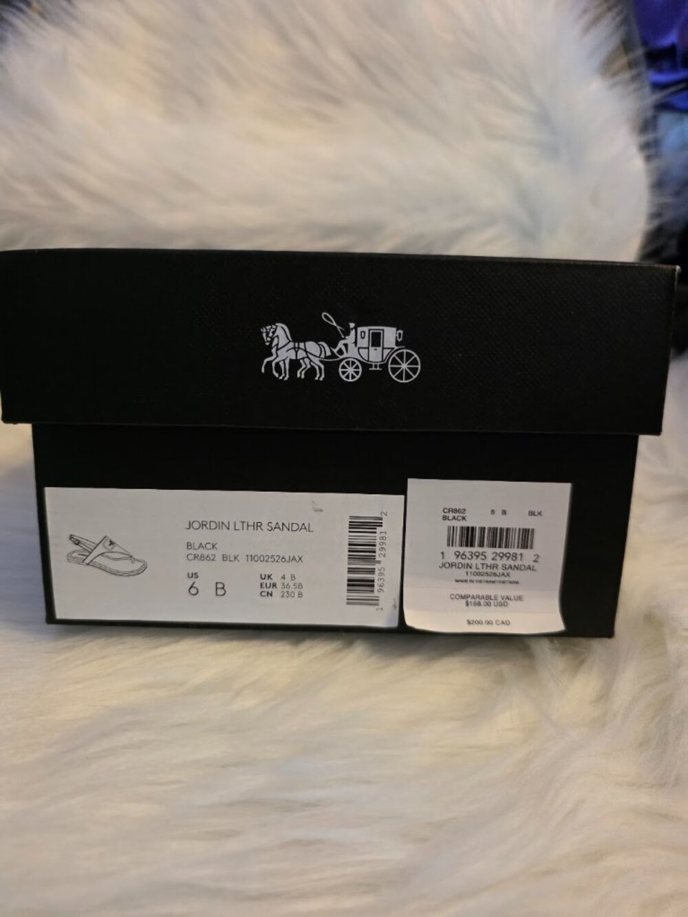 COACH Jordin Leather Sandals w Box - Size 6 - Picture 7 of 7